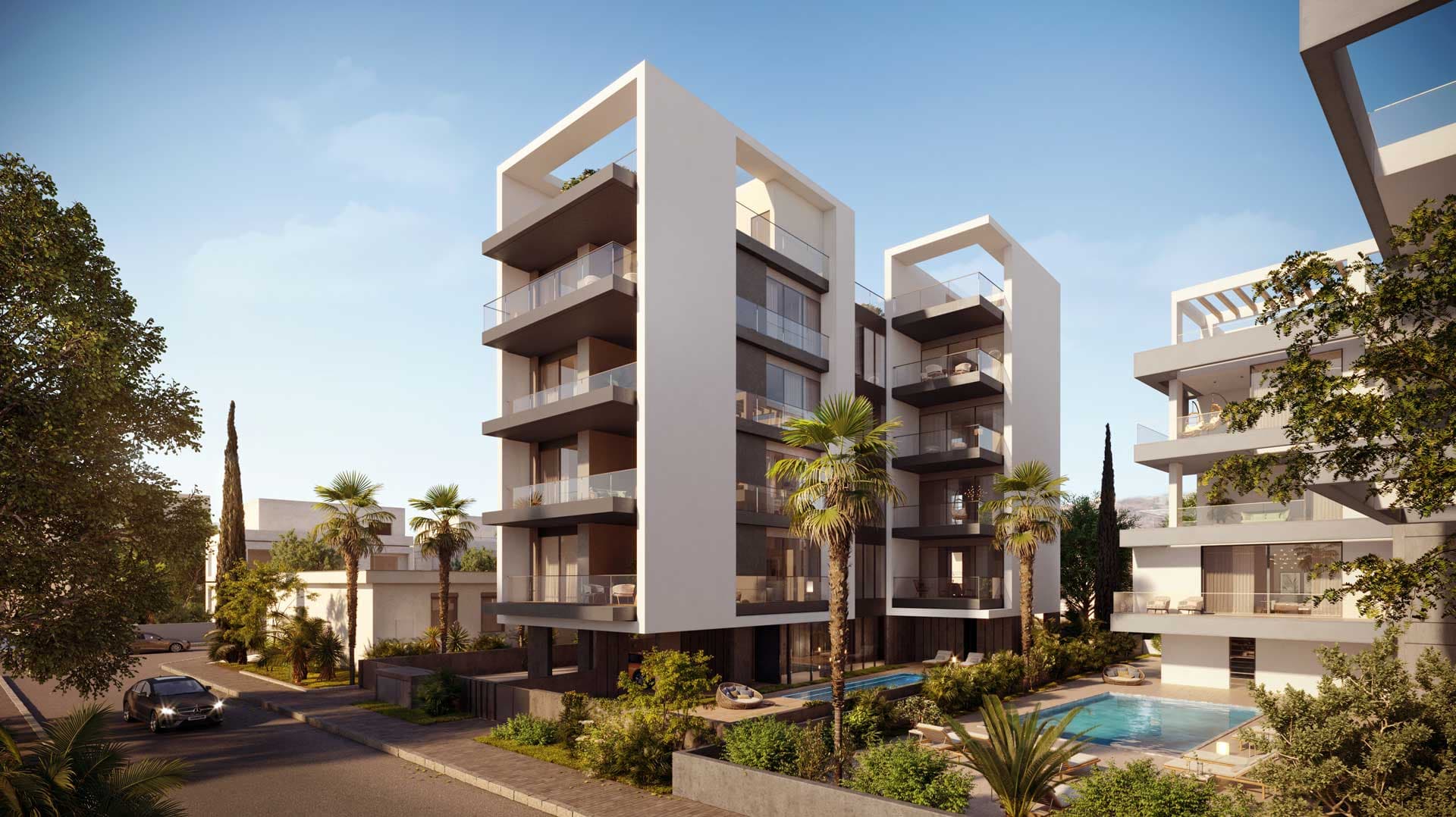 1-bedrooms apartments in Limassol, Cyprus.
