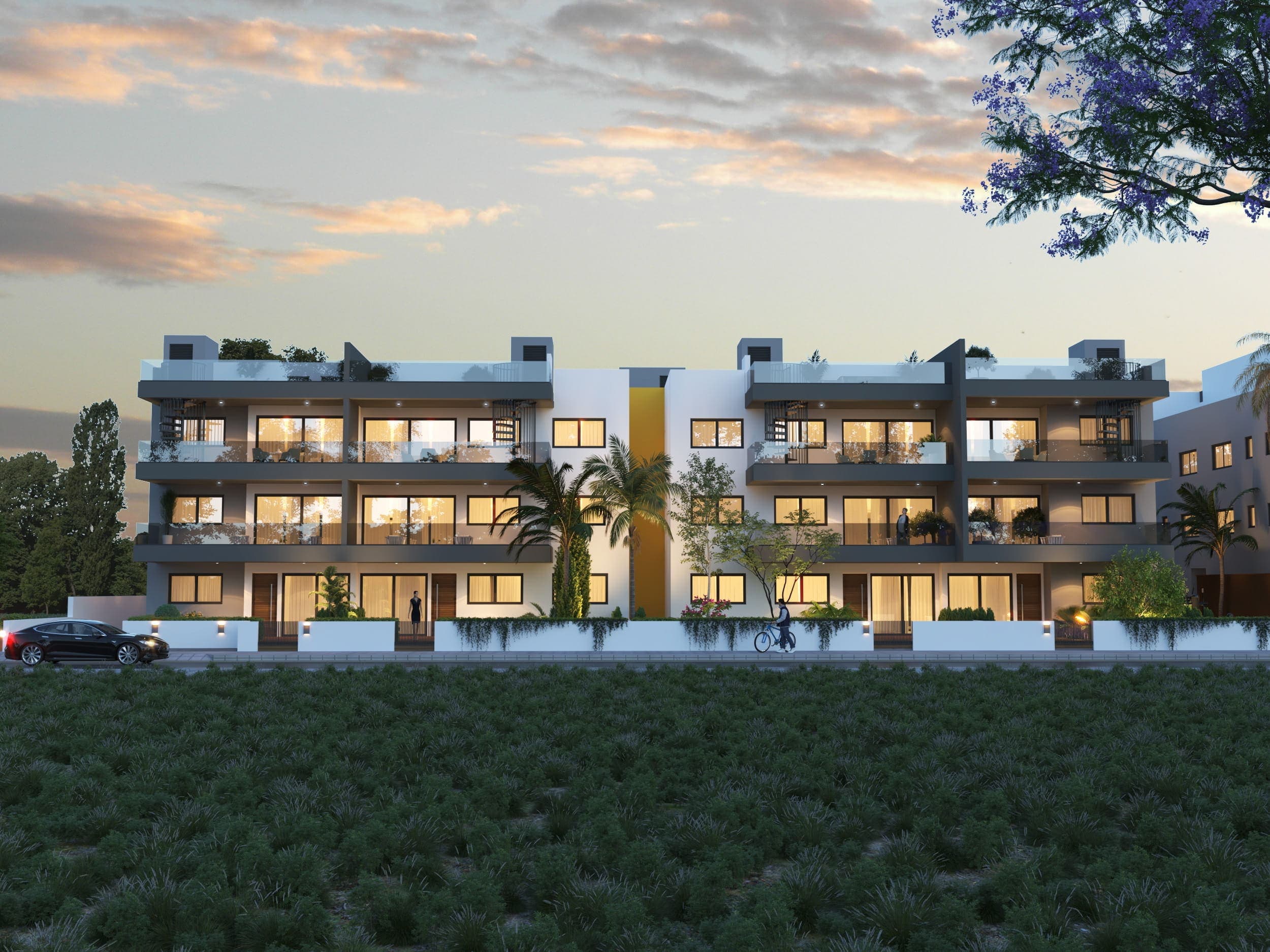 2-bedrooms apartments in Larnaca, Cyprus.