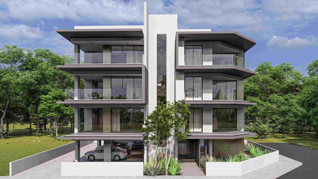 2-bedrooms apartments in Nicosia, Cyprus.
