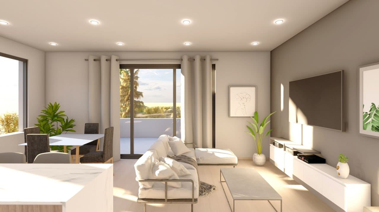 2-bedrooms apartments in Larnaca, Cyprus.