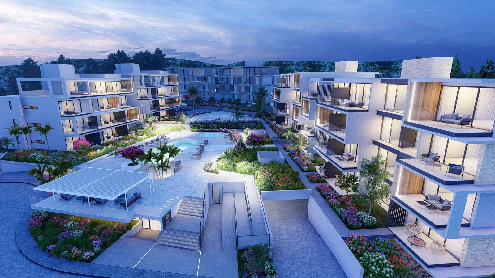 2-bedrooms apartments in Limassol, Cyprus.
