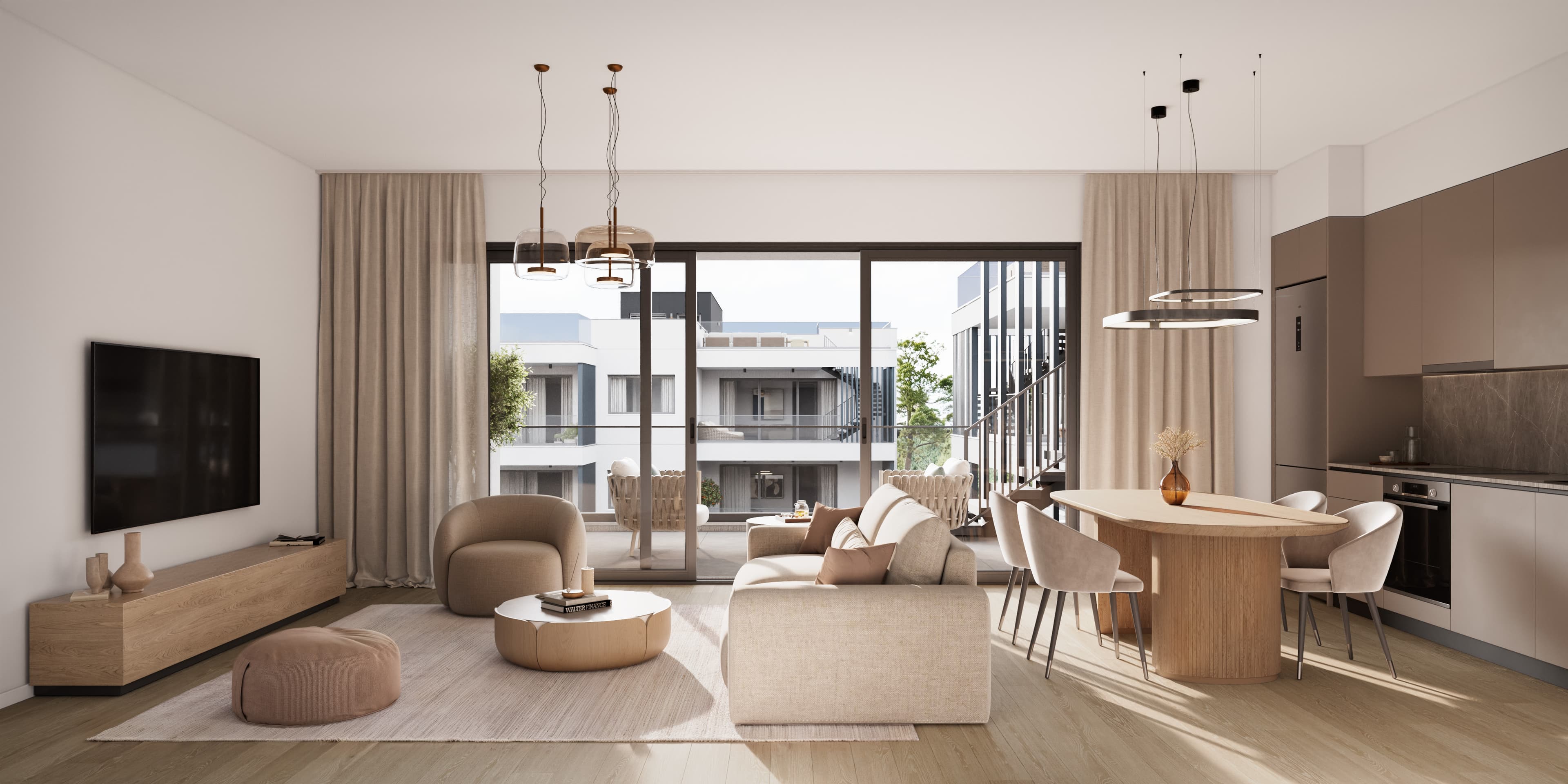 1-bedrooms apartments in Paphos, Cyprus.