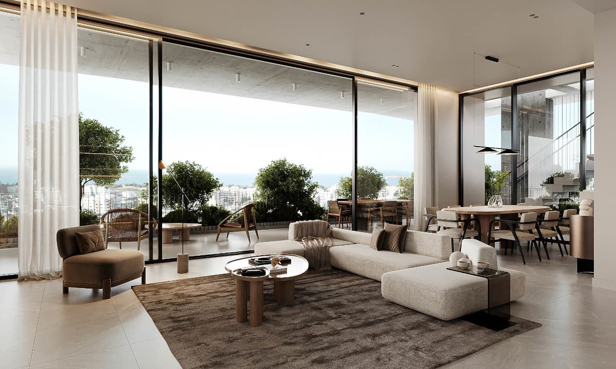 2-bedrooms apartments in Limassol, Cyprus.