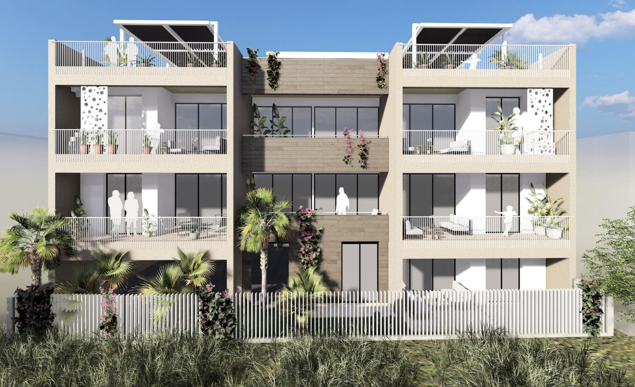 2-bedrooms apartments in Larnaca, Cyprus.