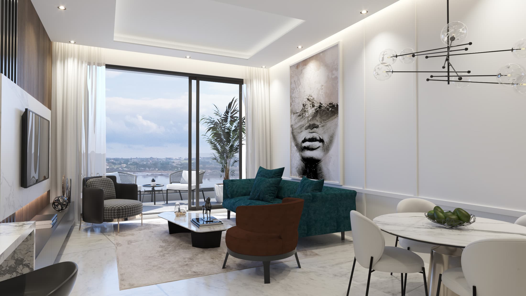 2-bedrooms apartments in Famagusta, Cyprus.