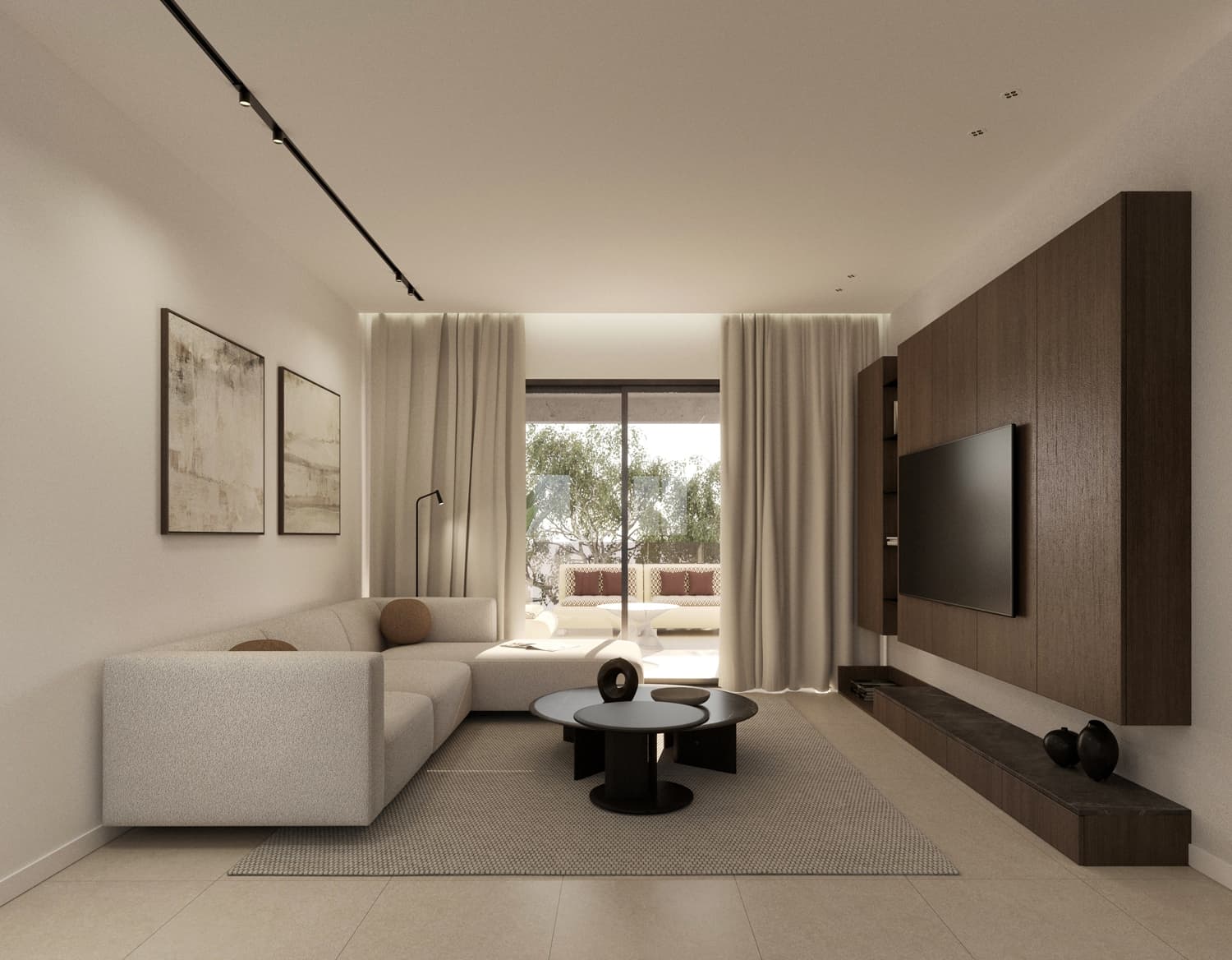 2-bedrooms apartments in Nicosia, Cyprus.