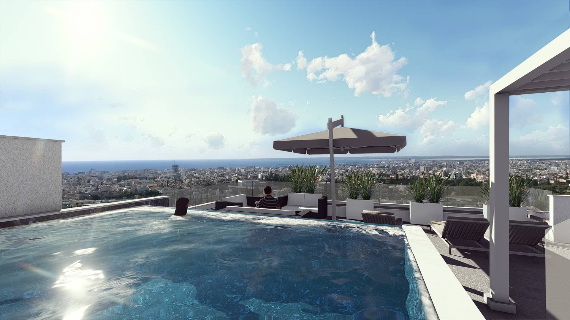 3-bedrooms apartments in Limassol, Cyprus.