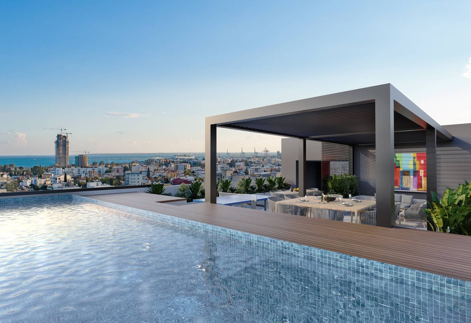 3-bedrooms apartments in Limassol, Cyprus.