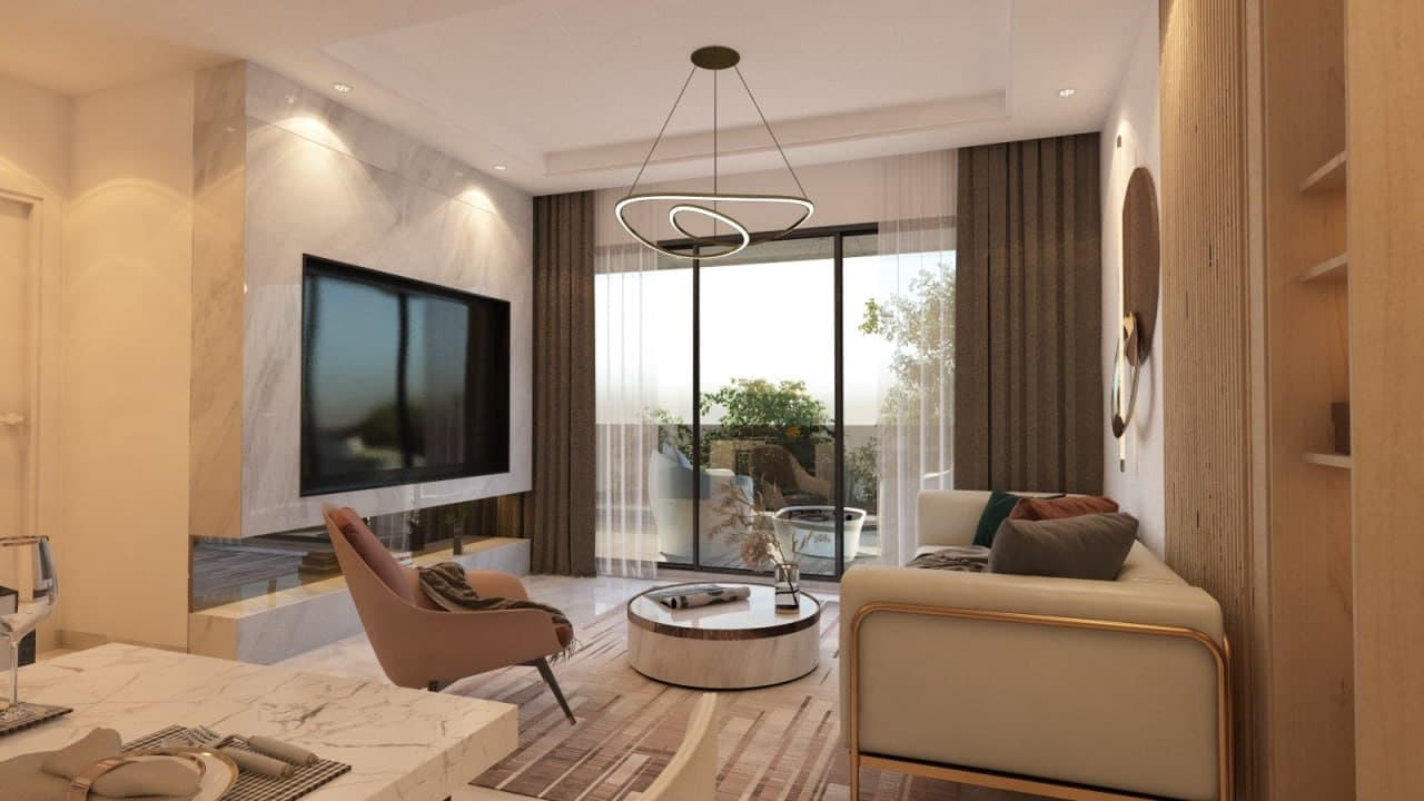 2-bedrooms apartments in Nicosia, Cyprus.