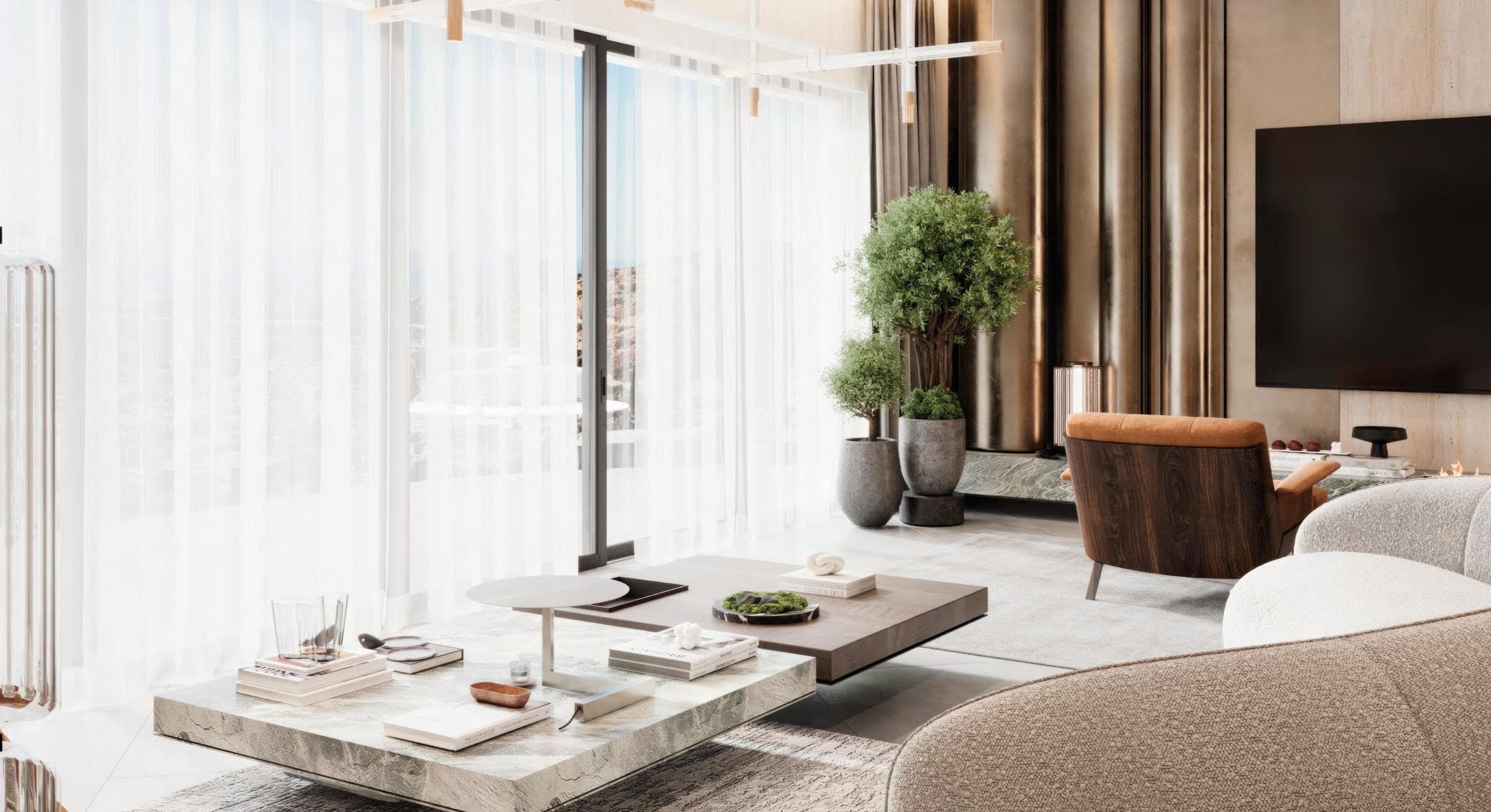 2-bedrooms apartments in Limassol, Cyprus.
