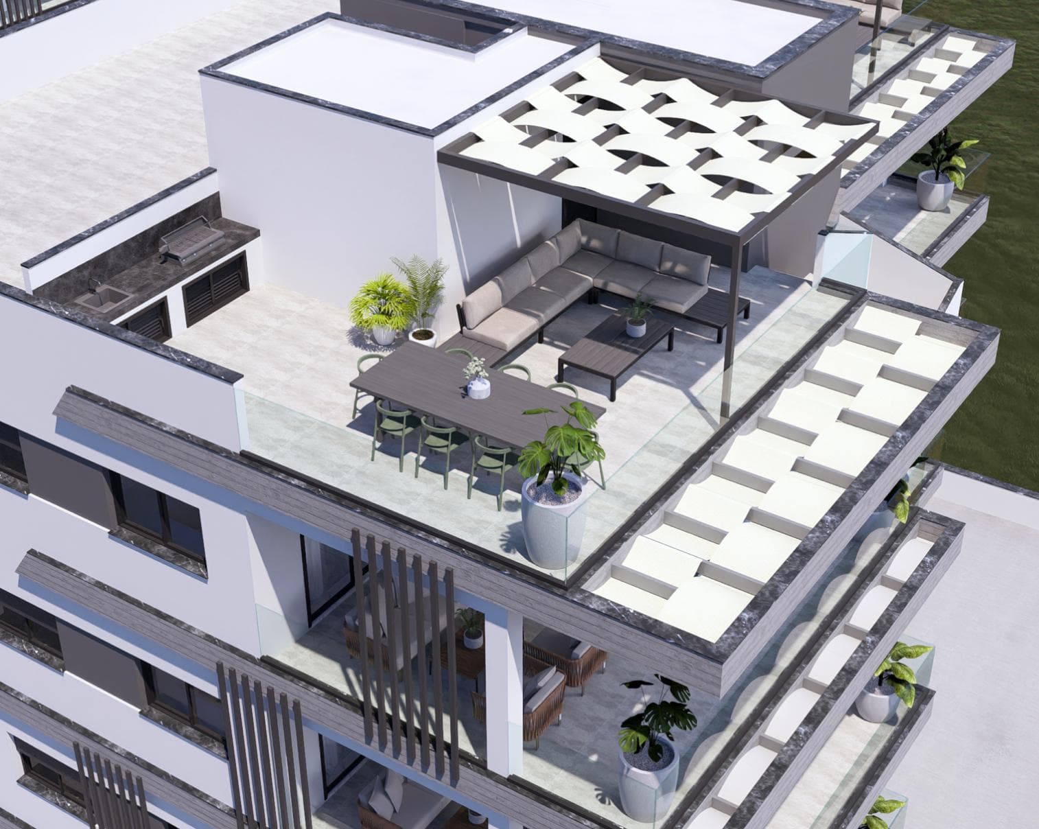 2-bedrooms apartments in Limassol, Cyprus.