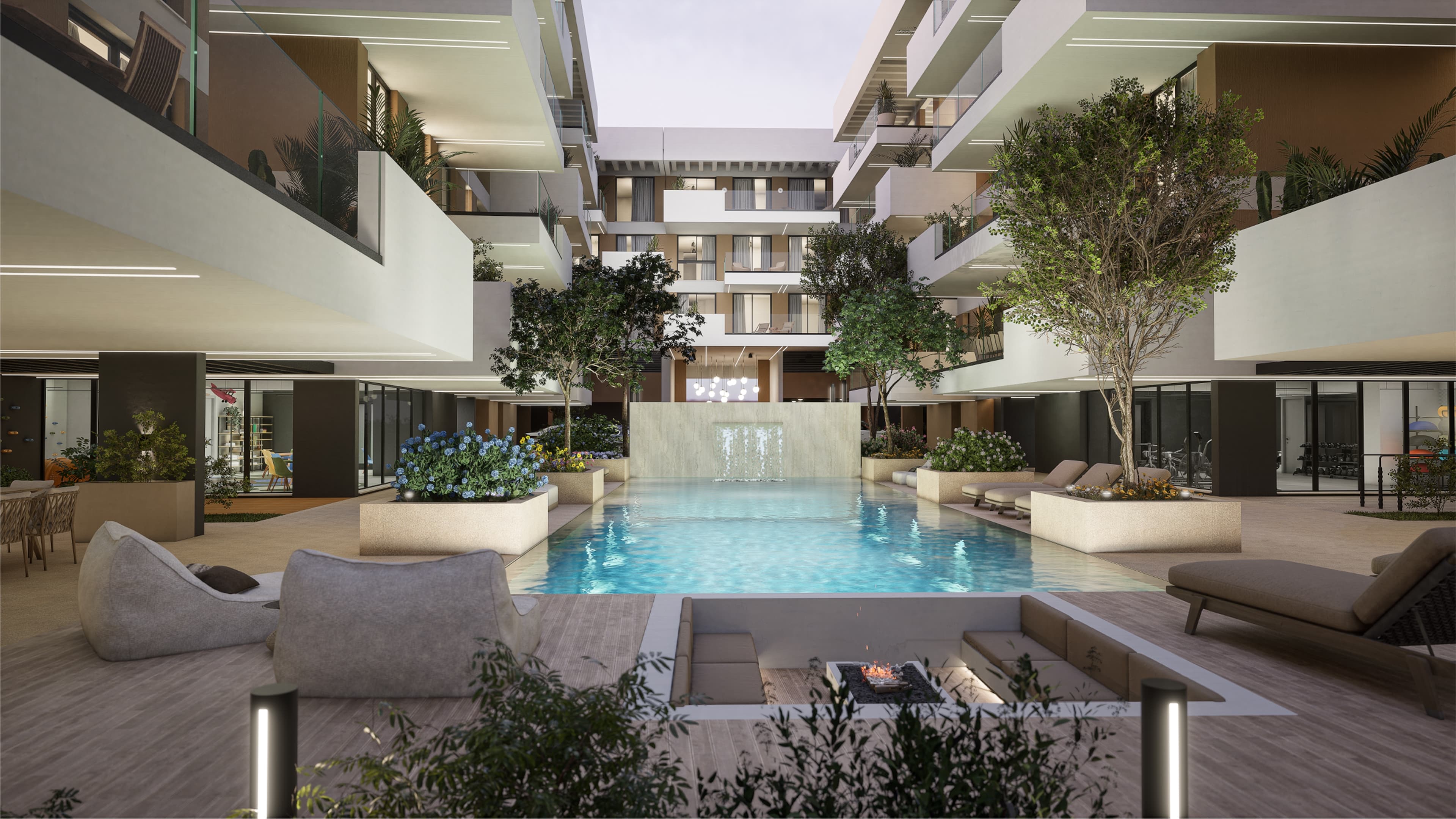 2-bedrooms apartments in Larnaca, Cyprus.