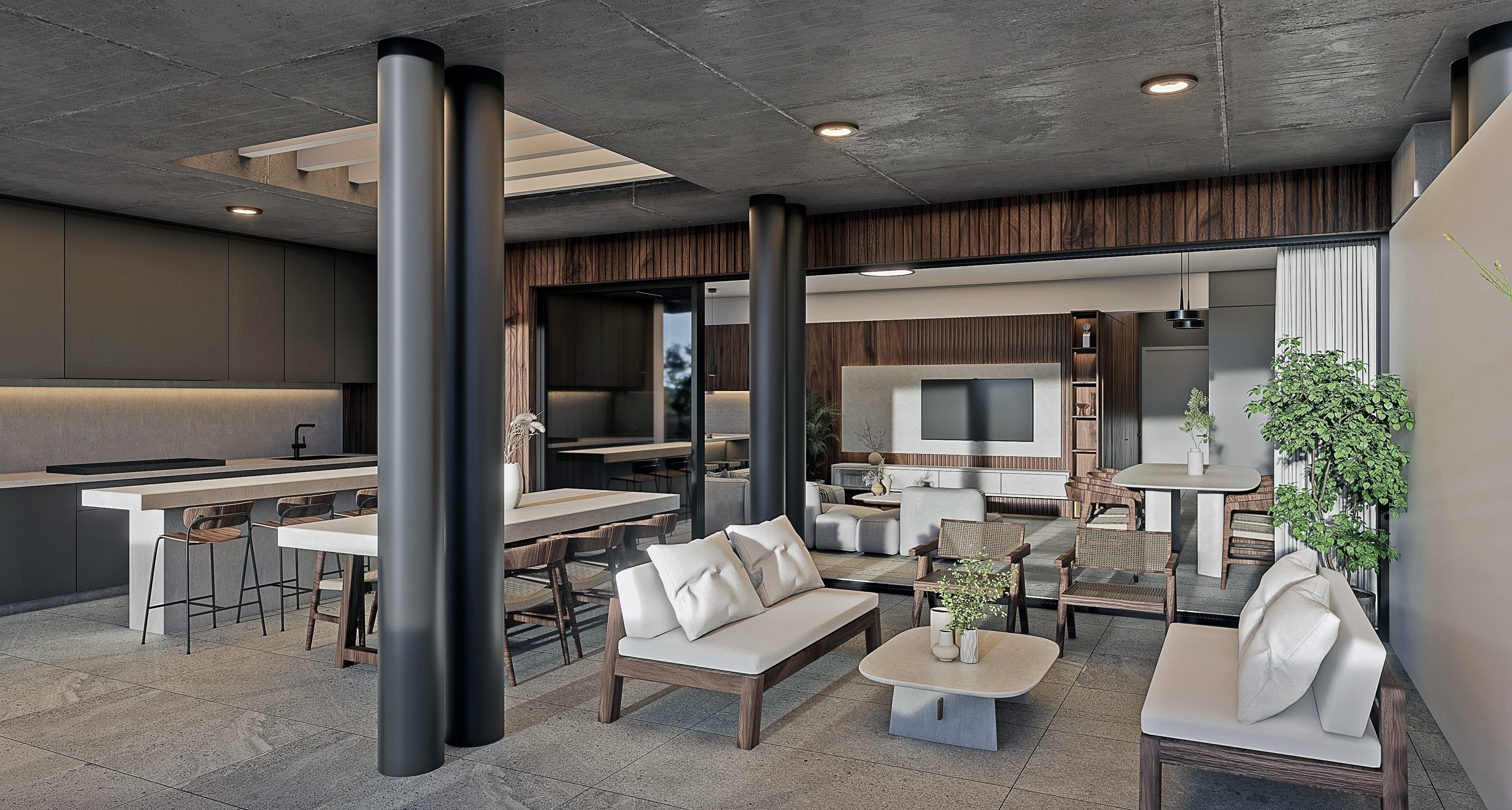 2-bedrooms apartments in Nicosia, Cyprus.