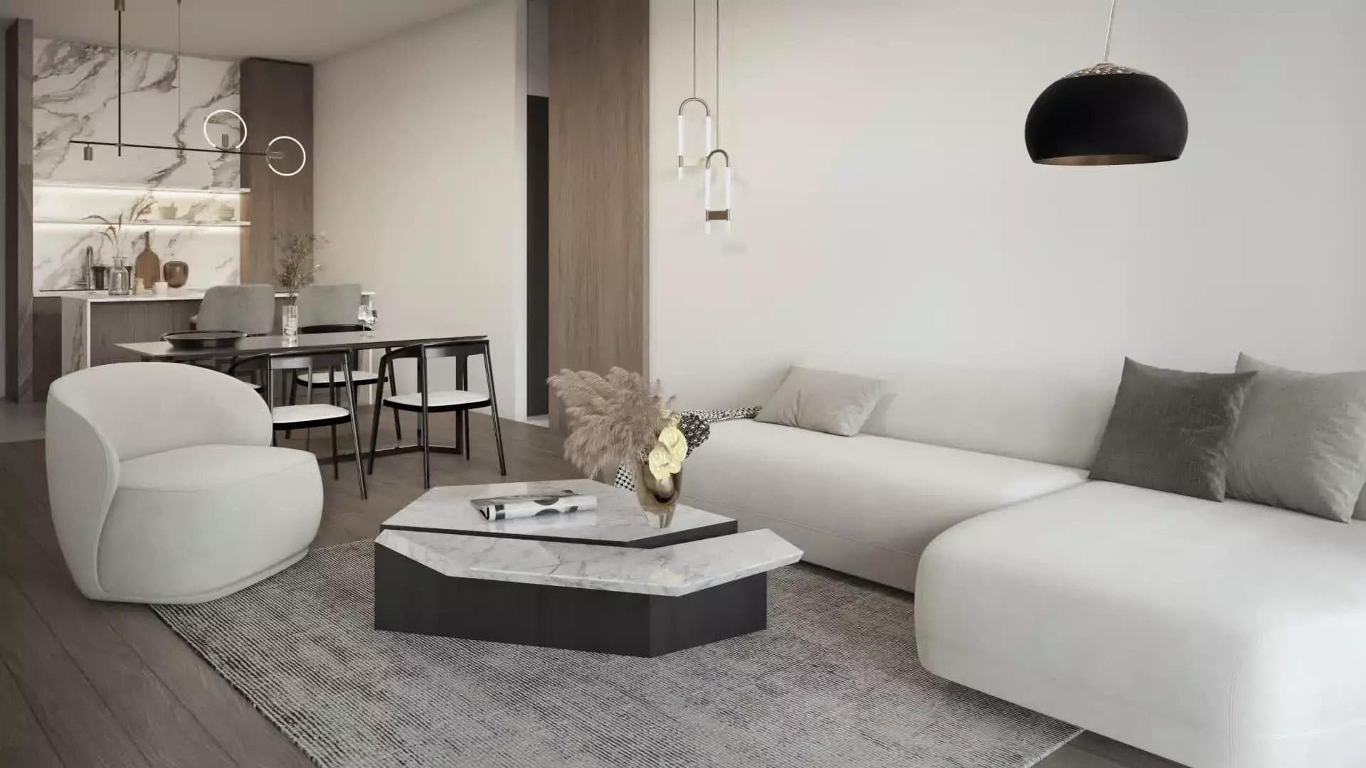 2-bedrooms apartments in Limassol, Cyprus.