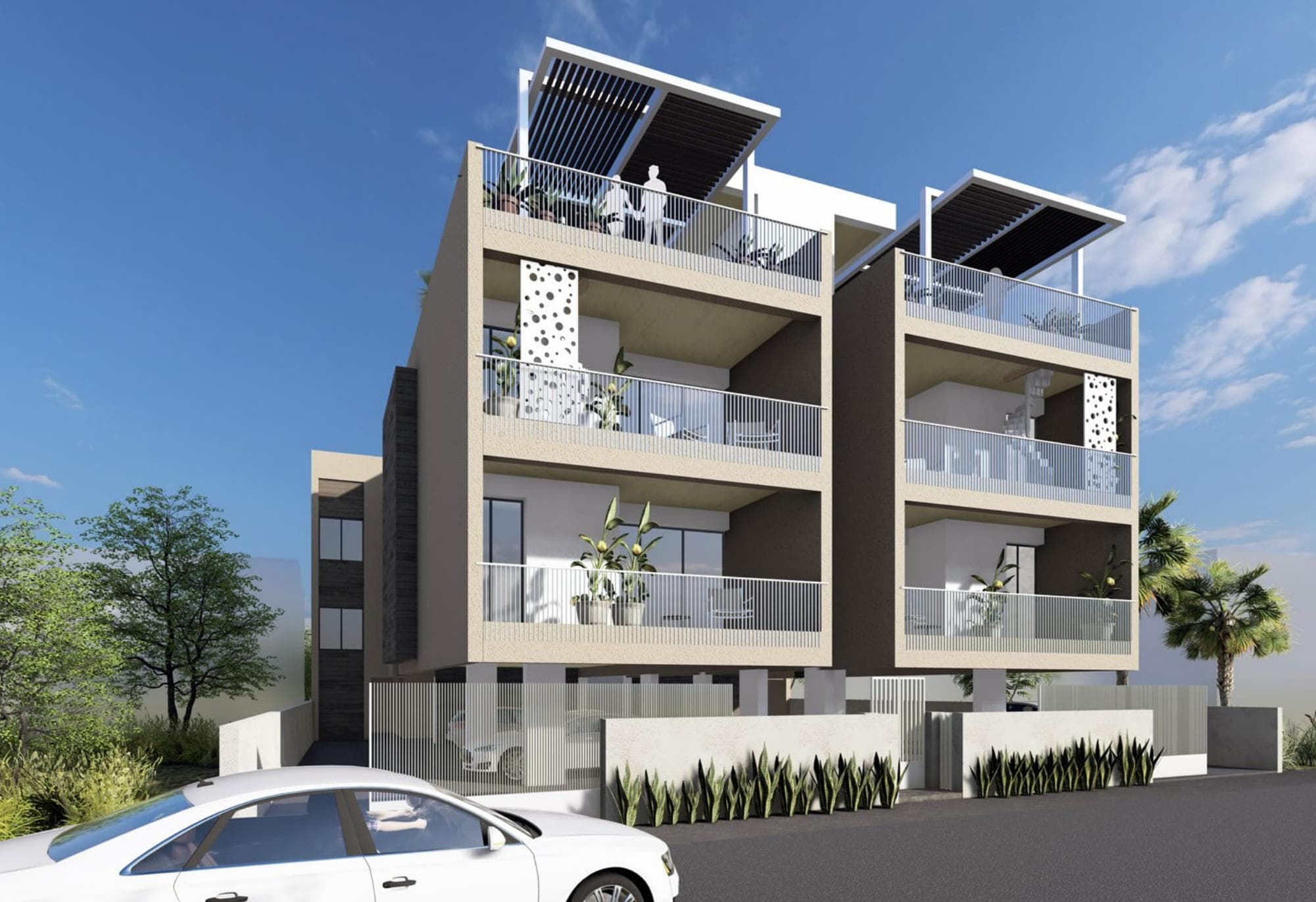 2-bedrooms apartments in Larnaca, Cyprus.