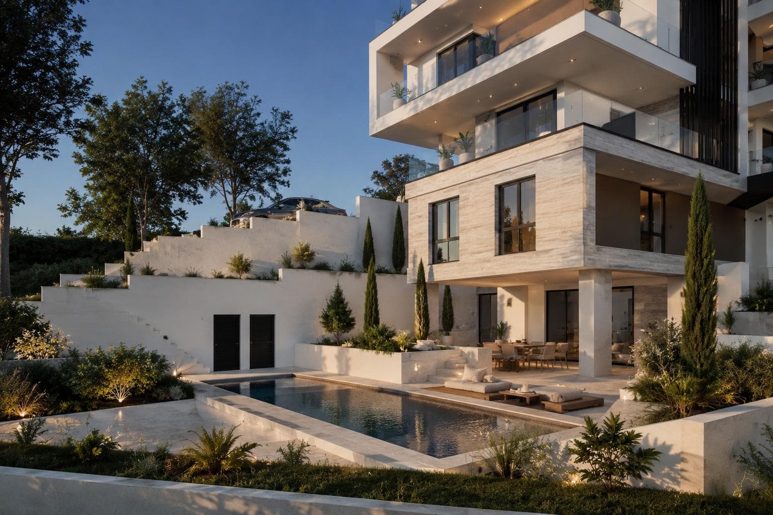 3-bedrooms apartments in Limassol, Cyprus.