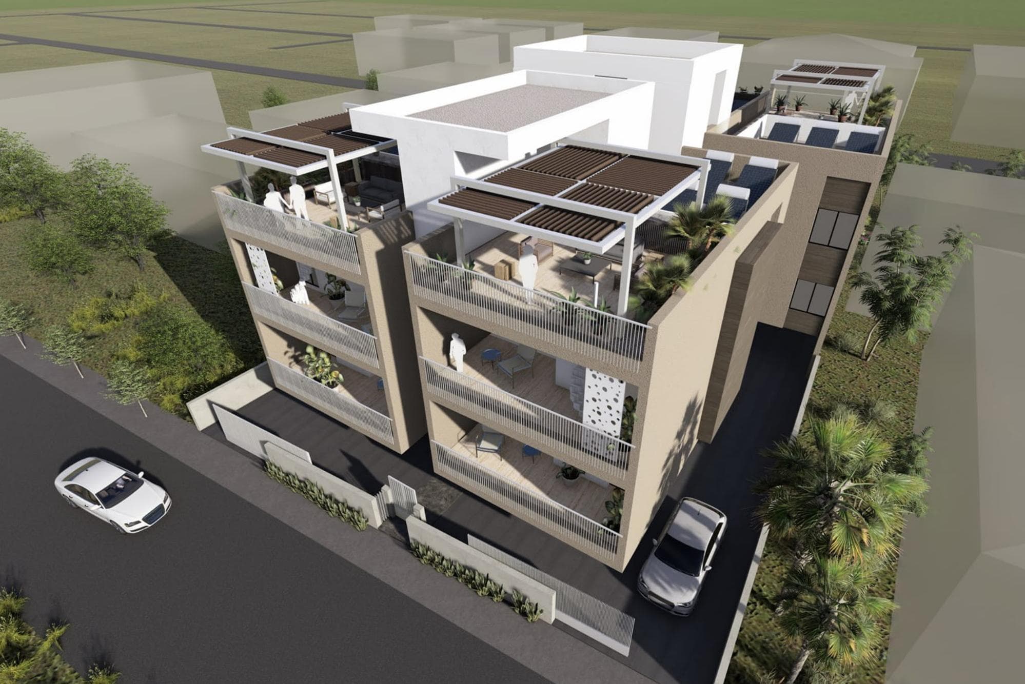 2-bedrooms apartments in Larnaca, Cyprus.