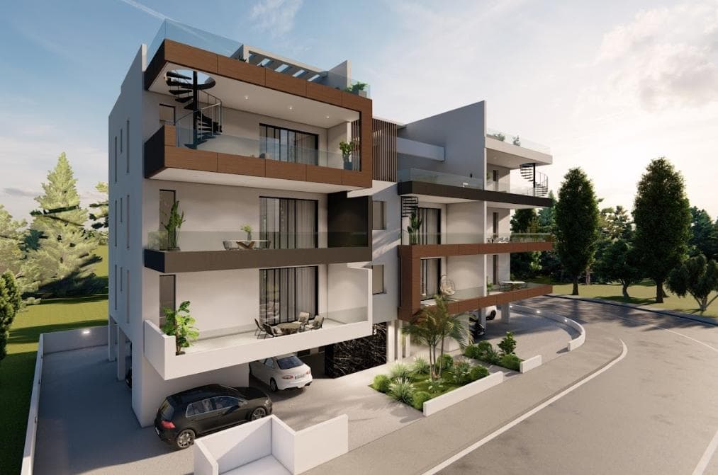 2-bedrooms apartments in Nicosia, Cyprus.
