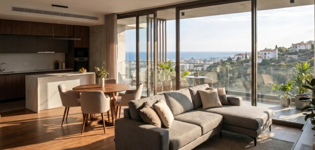 2-bedrooms apartments in Limassol, Cyprus.