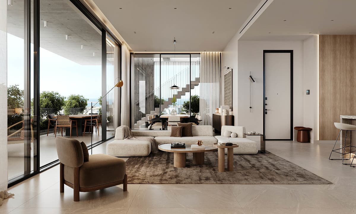 2-bedrooms apartments in Limassol, Cyprus.