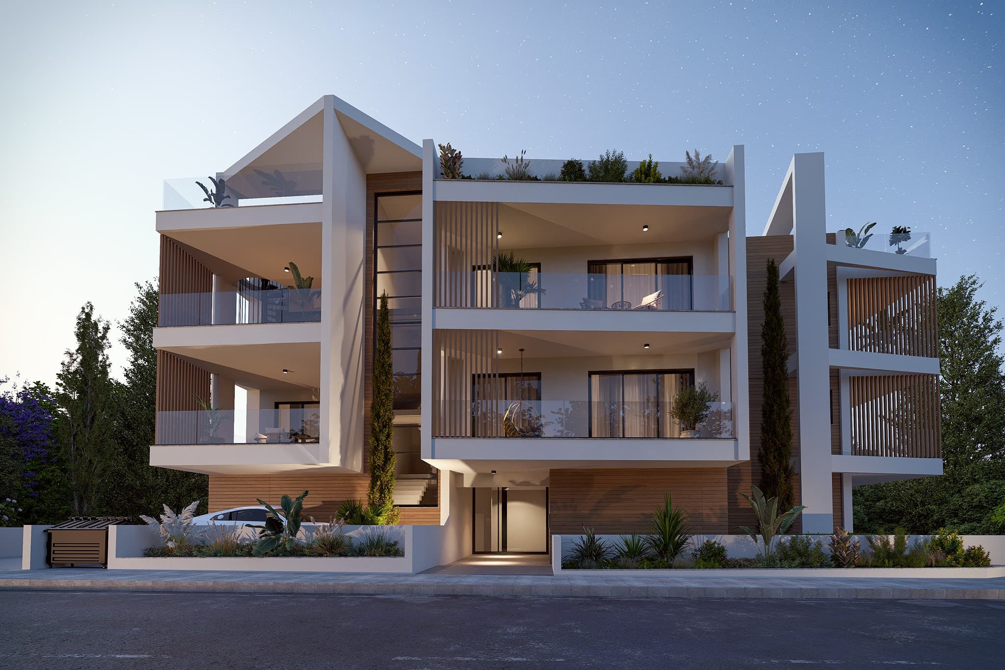 2-bedrooms apartments in Nicosia, Cyprus.