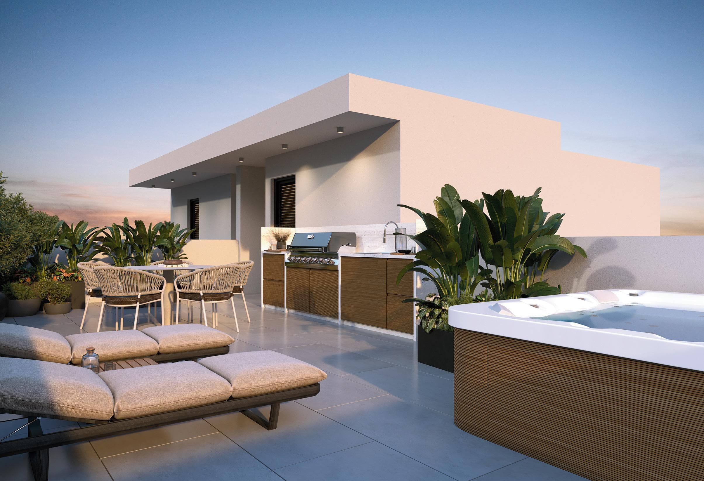 2-bedrooms apartments in Larnaca, Cyprus.