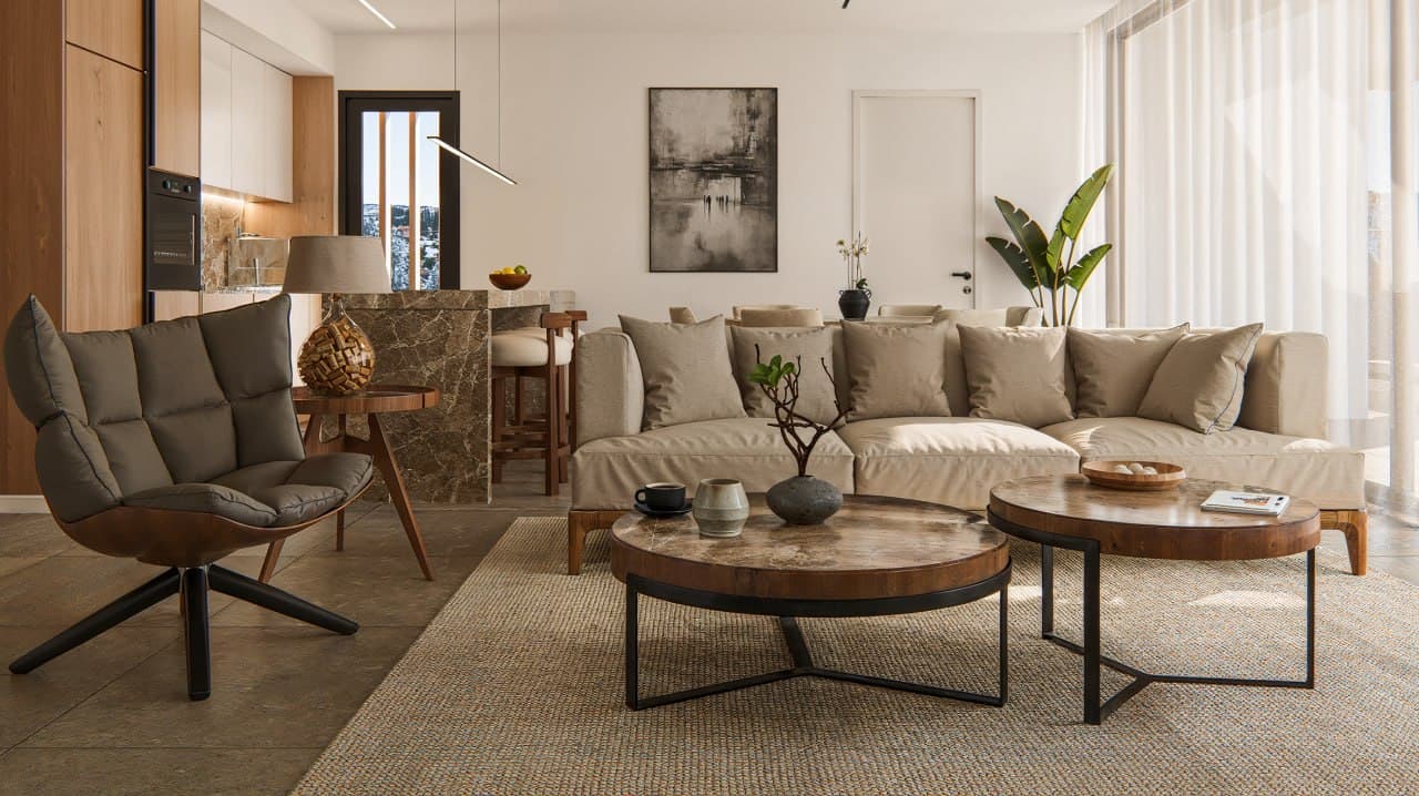 2-bedrooms apartments in Limassol, Cyprus.