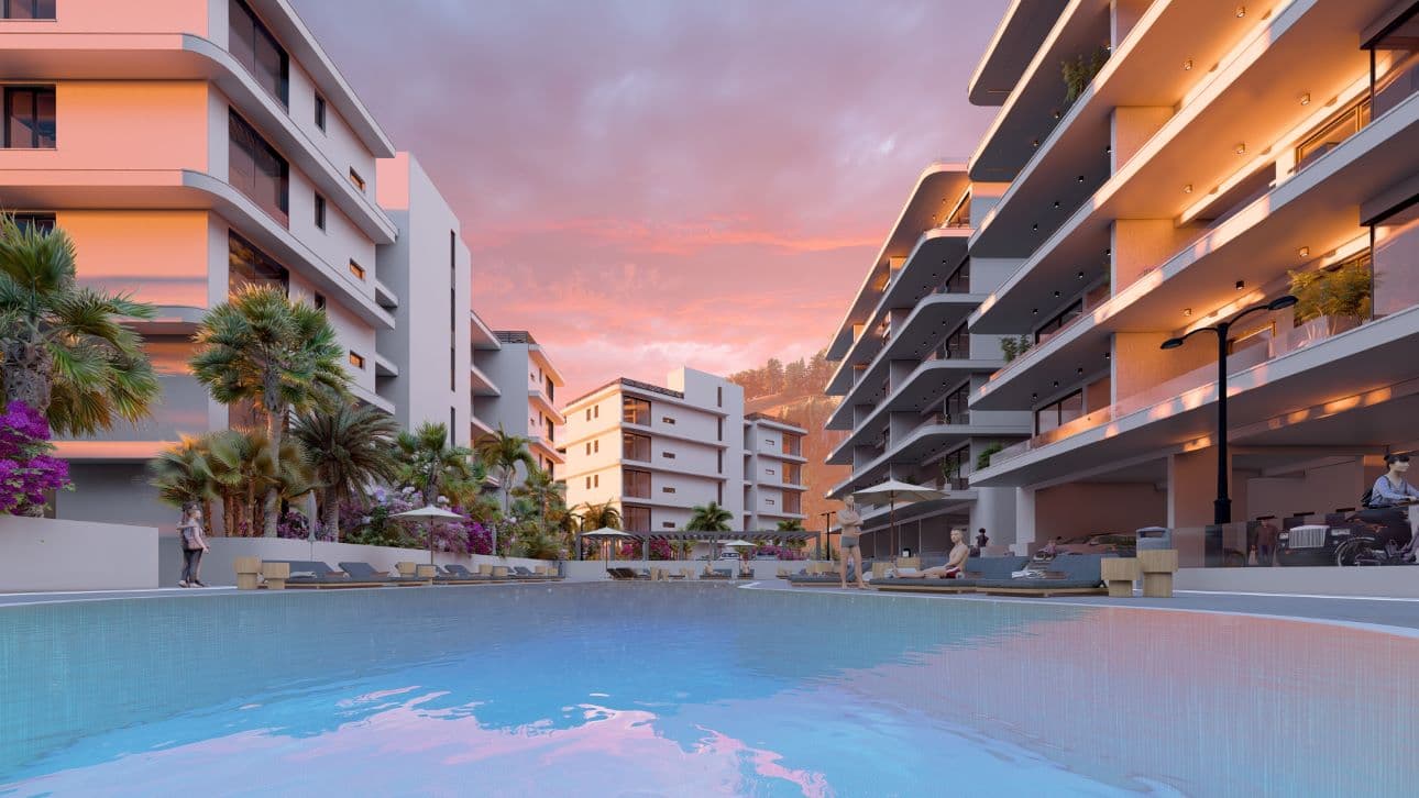 2-bedrooms apartments in Limassol, Cyprus.