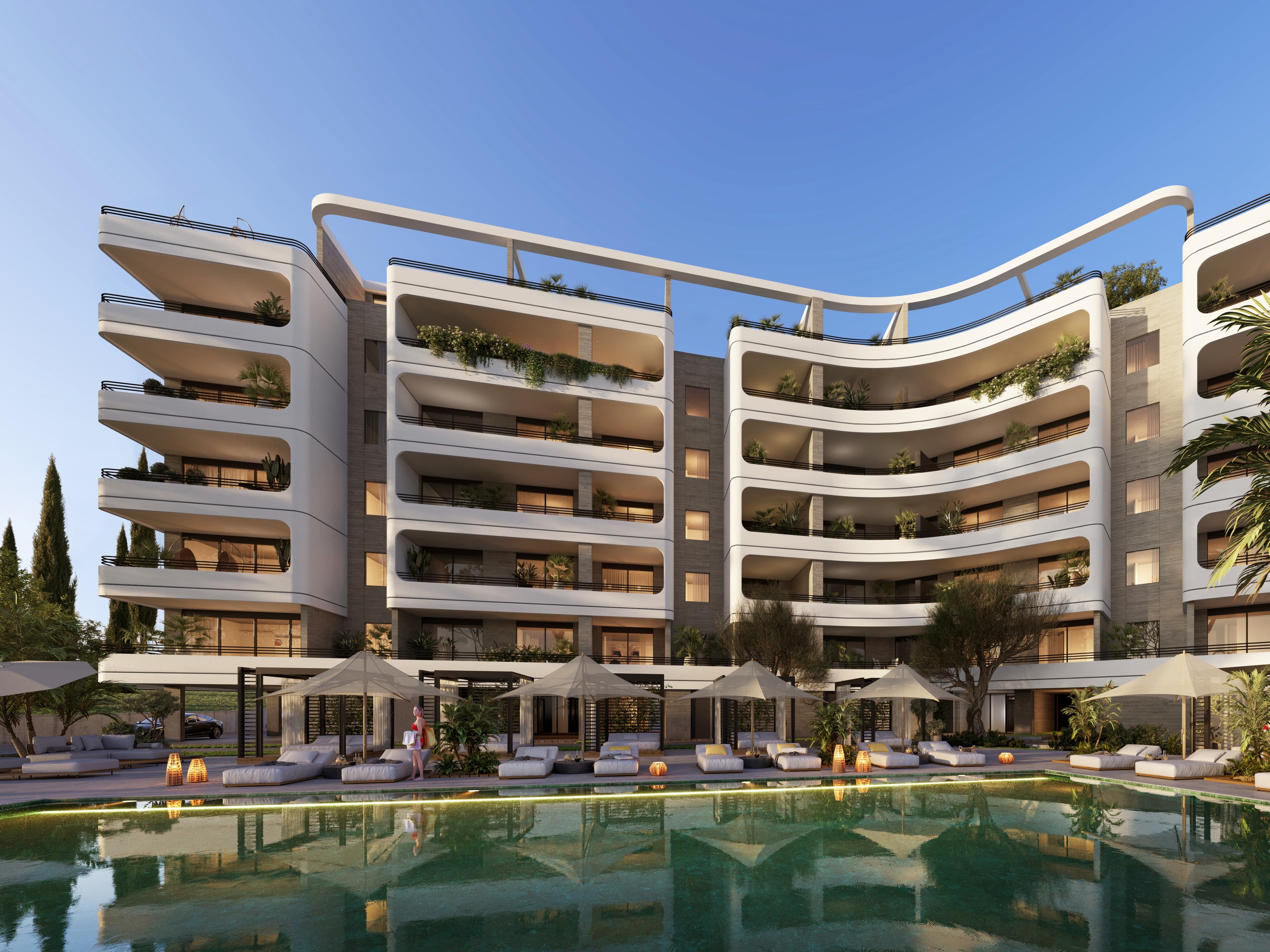 3-bedrooms apartments in Limassol, Cyprus.
