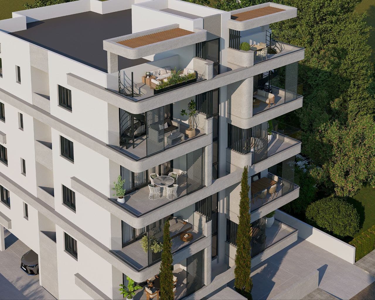 2-bedrooms apartments in Nicosia, Cyprus.
