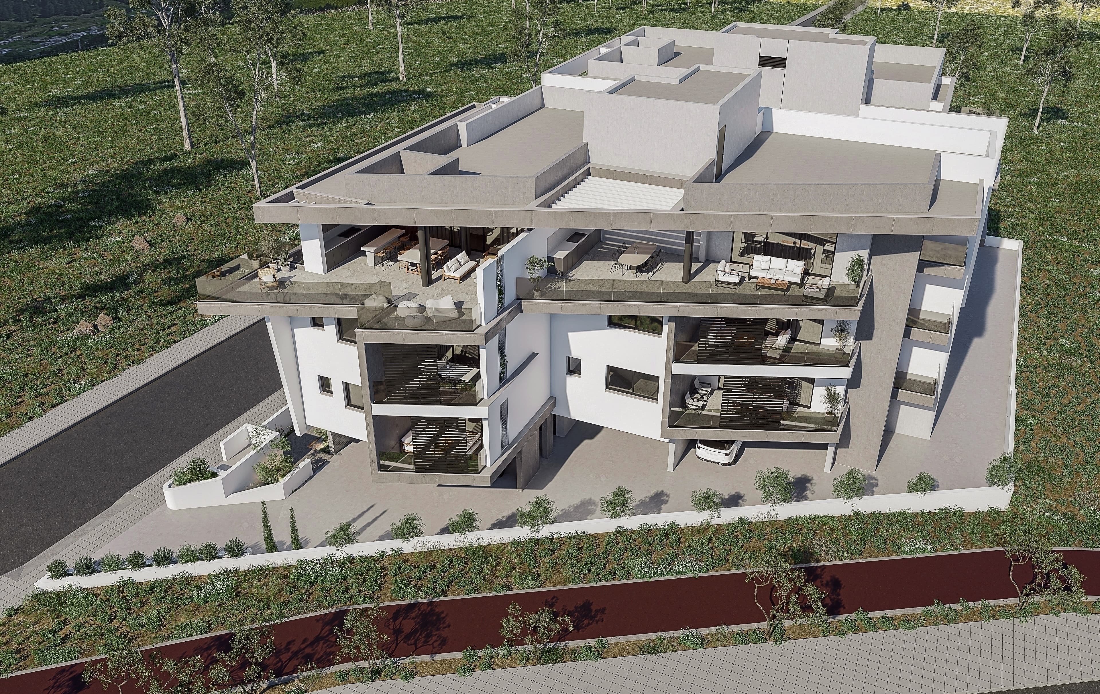 2-bedrooms apartments in Nicosia, Cyprus.