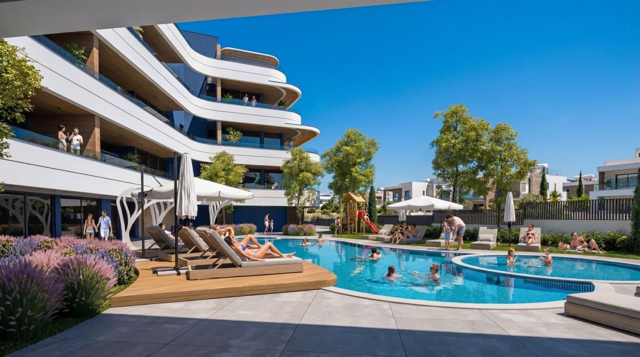 3-bedrooms apartments in Limassol, Cyprus.