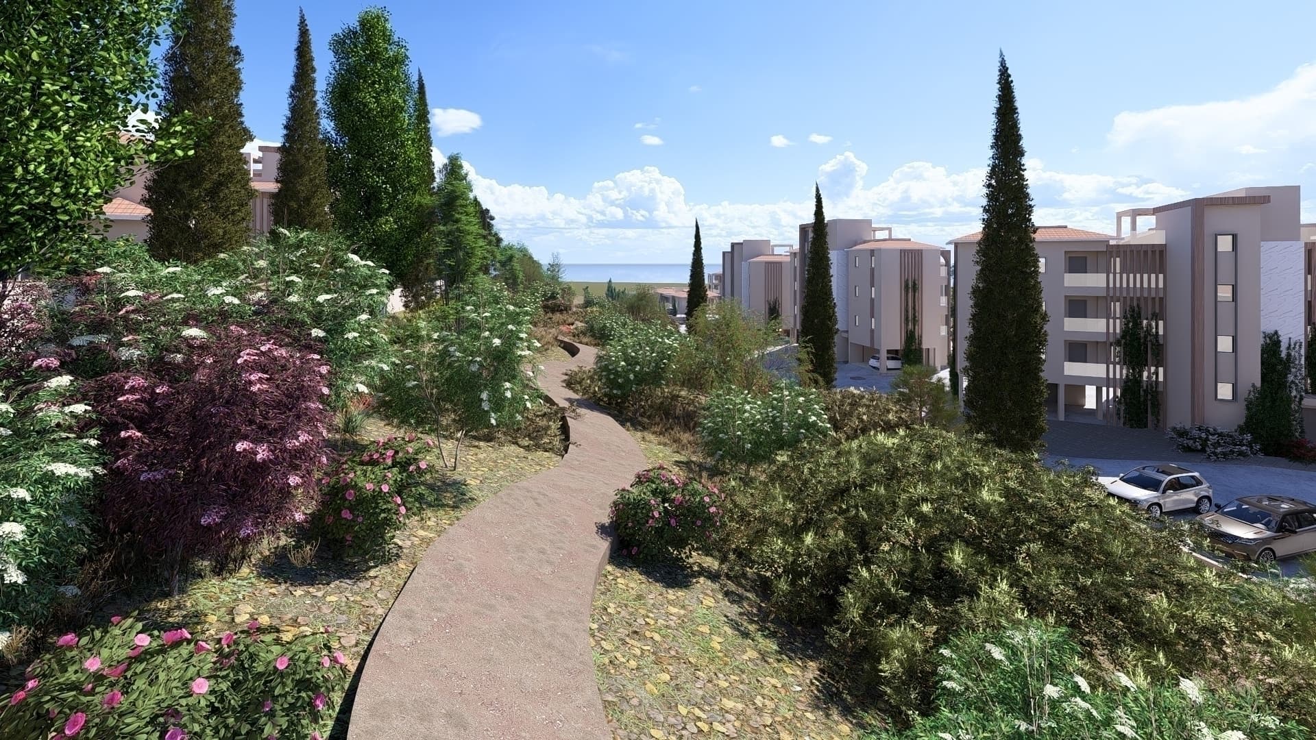 2-bedrooms apartments in Paphos, Cyprus.