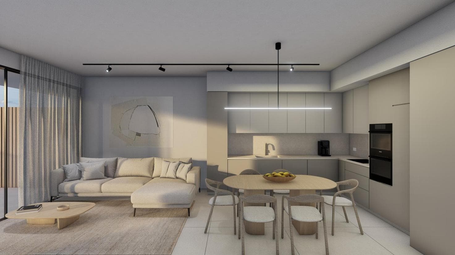3-bedrooms apartments in Paphos, Cyprus.