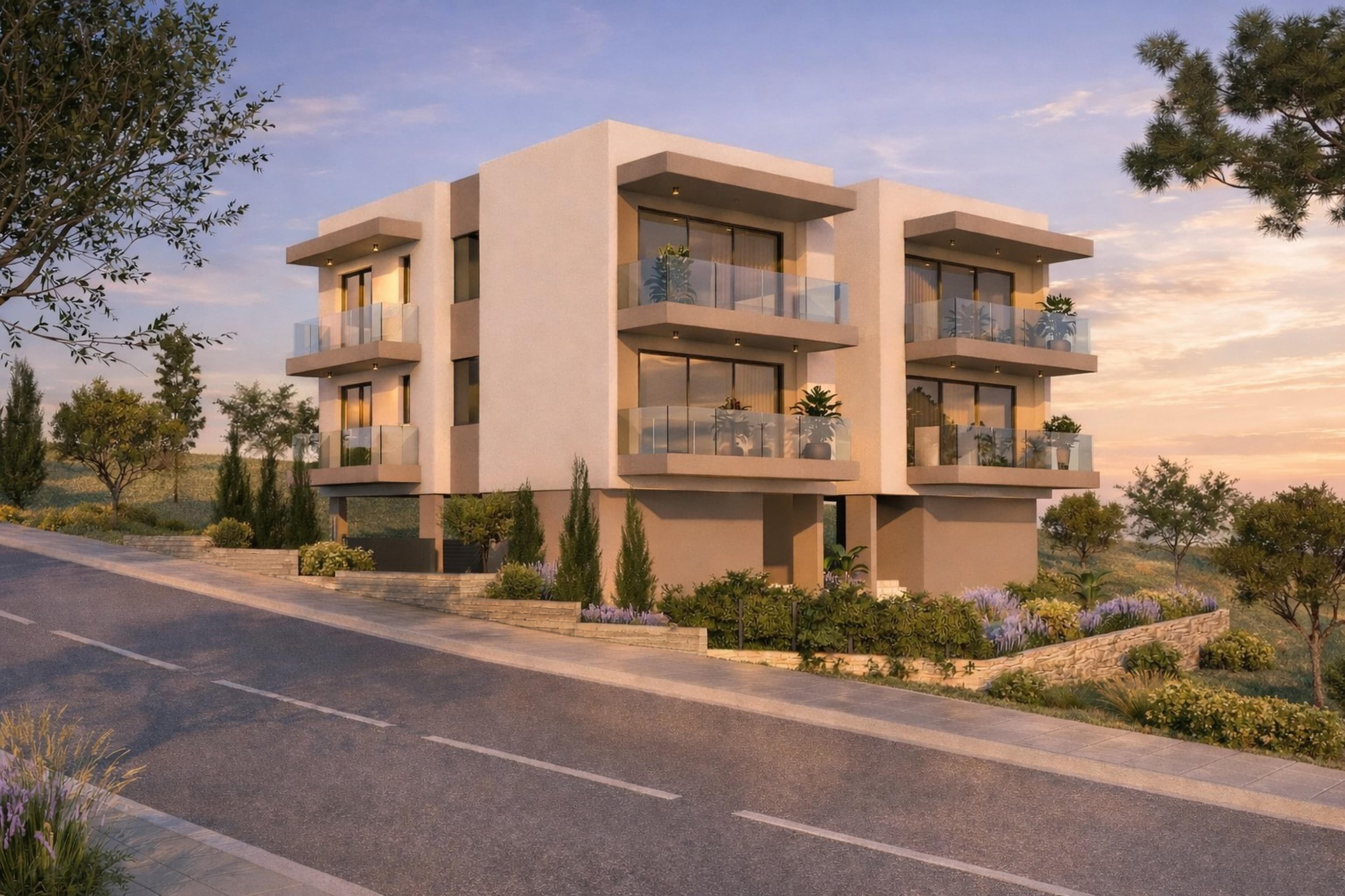 2-bedrooms apartments in Paphos, Cyprus.