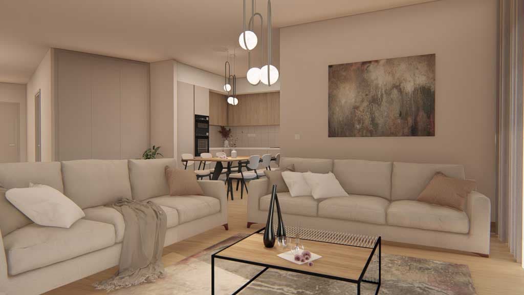 3-bedrooms apartments in Limassol, Cyprus.