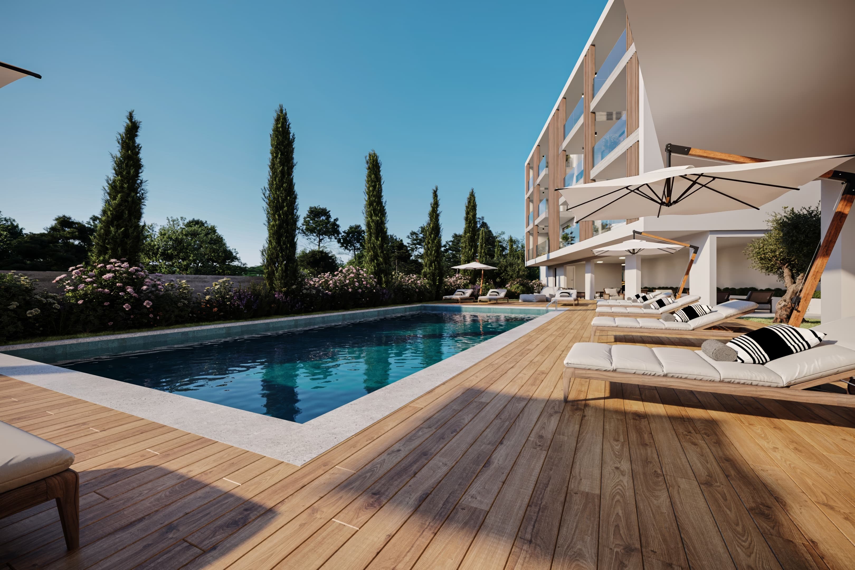 2-bedrooms apartments in Paphos, Cyprus.