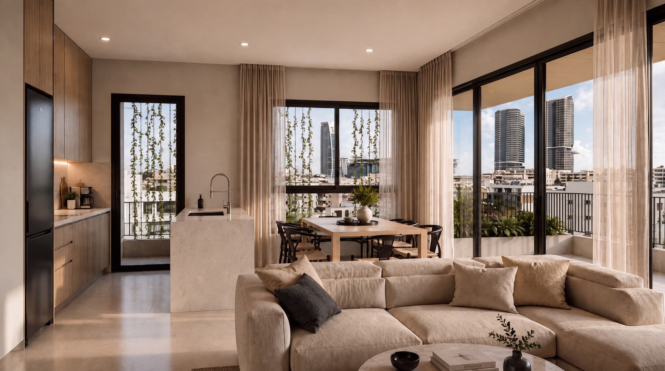 2-bedrooms apartments in Limassol, Cyprus.