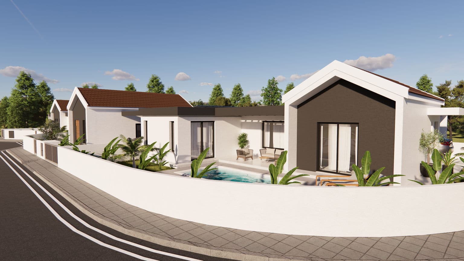 3-bedrooms house in Larnaca, Cyprus.