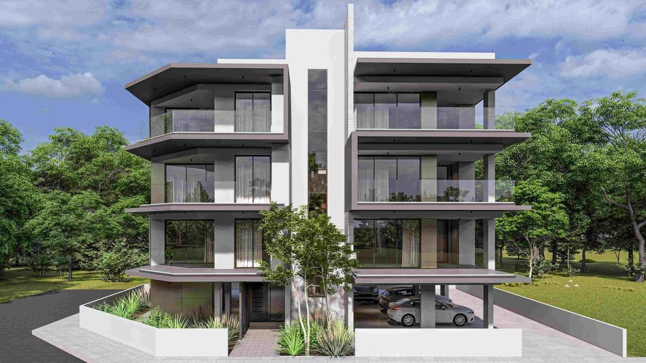 2-bedrooms apartments in Nicosia, Cyprus.