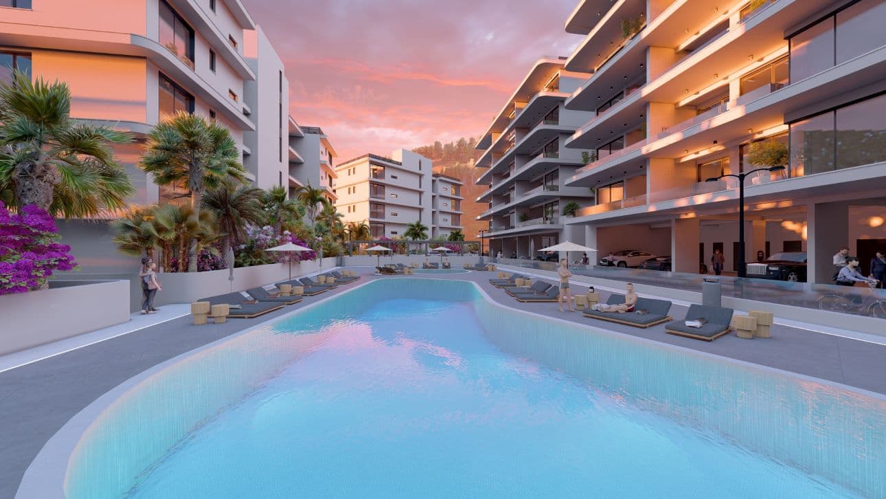 2-bedrooms apartments in Limassol, Cyprus.