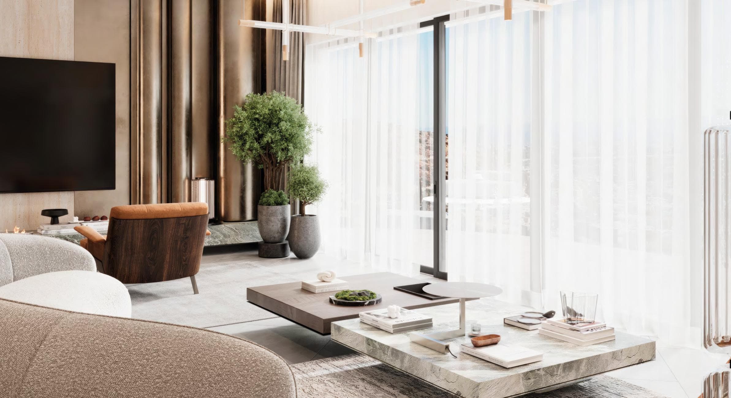 2-bedrooms apartments in Limassol, Cyprus.