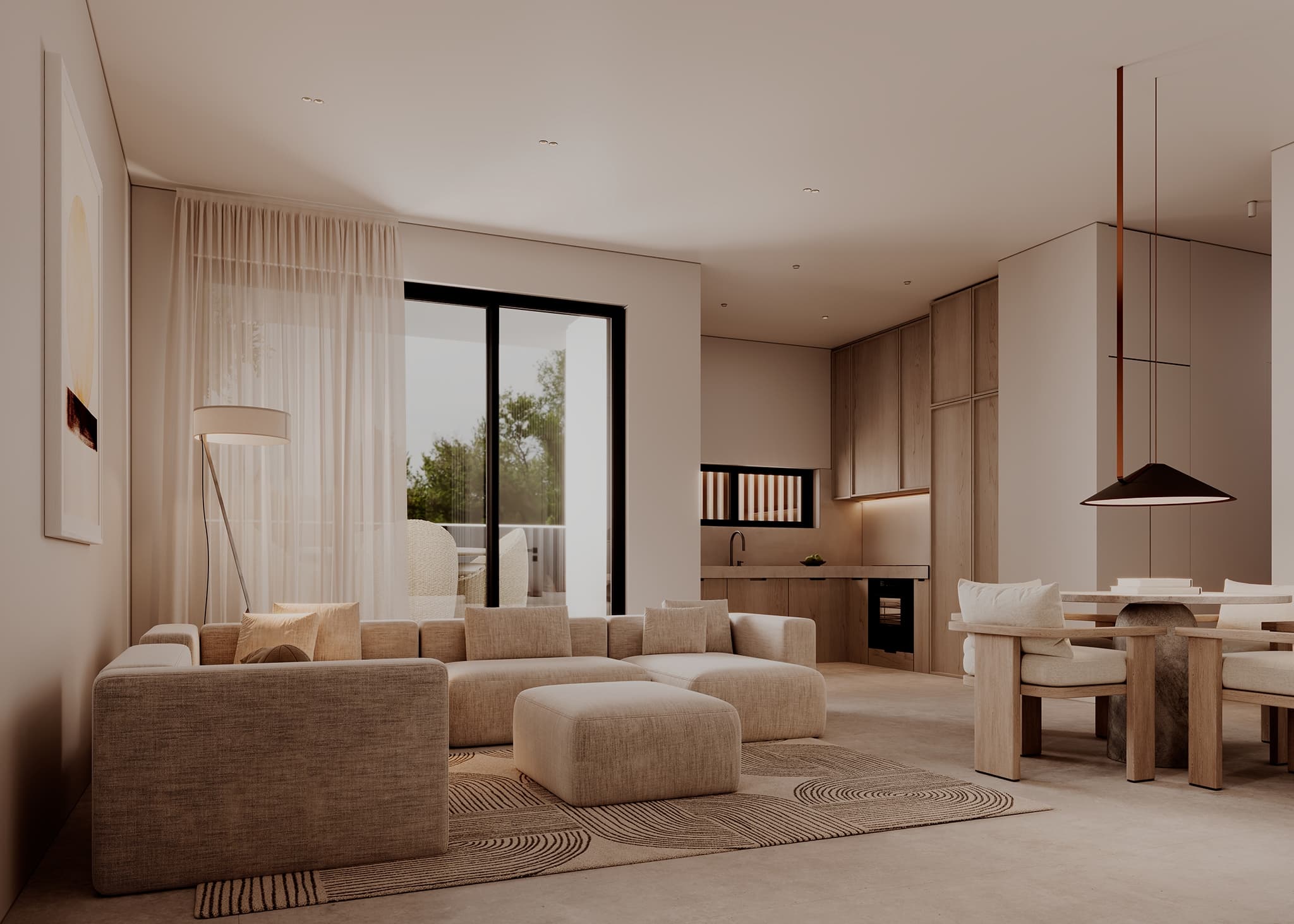 2-bedrooms apartments in Larnaca, Cyprus.