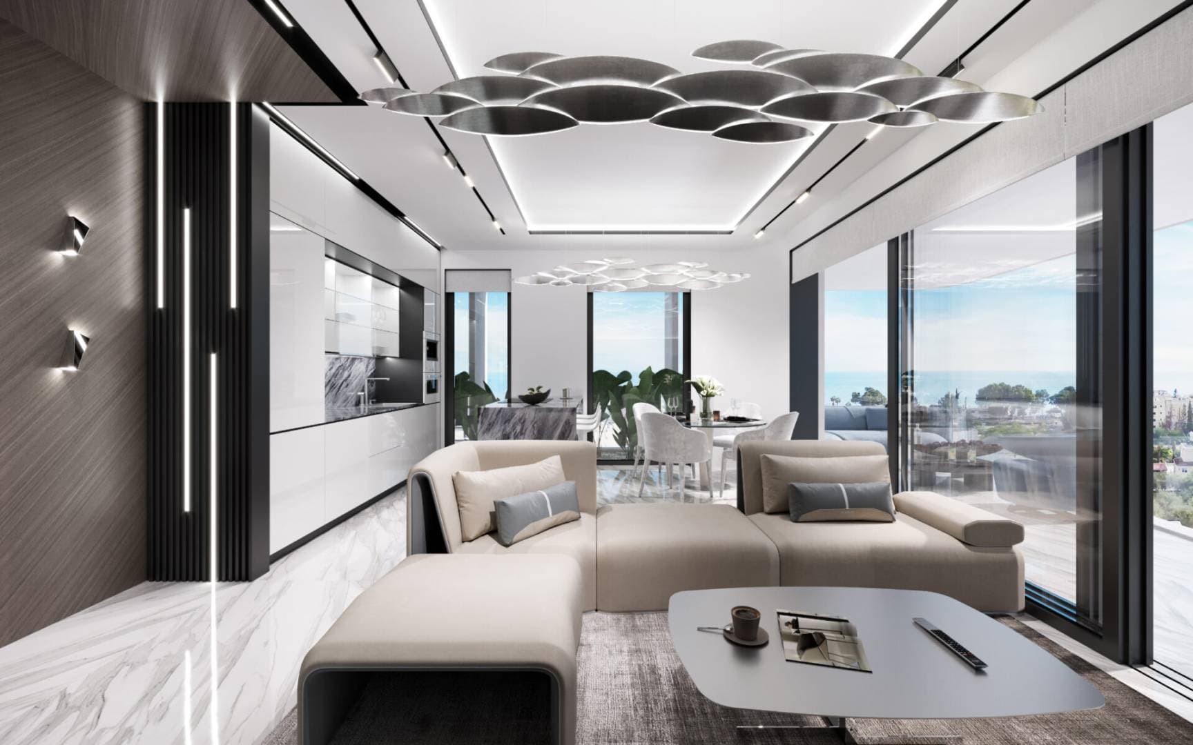 2-bedrooms apartments in Limassol, Cyprus.