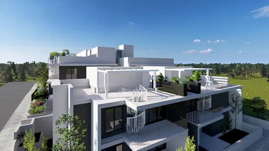 2-bedrooms apartments in Nicosia, Cyprus.