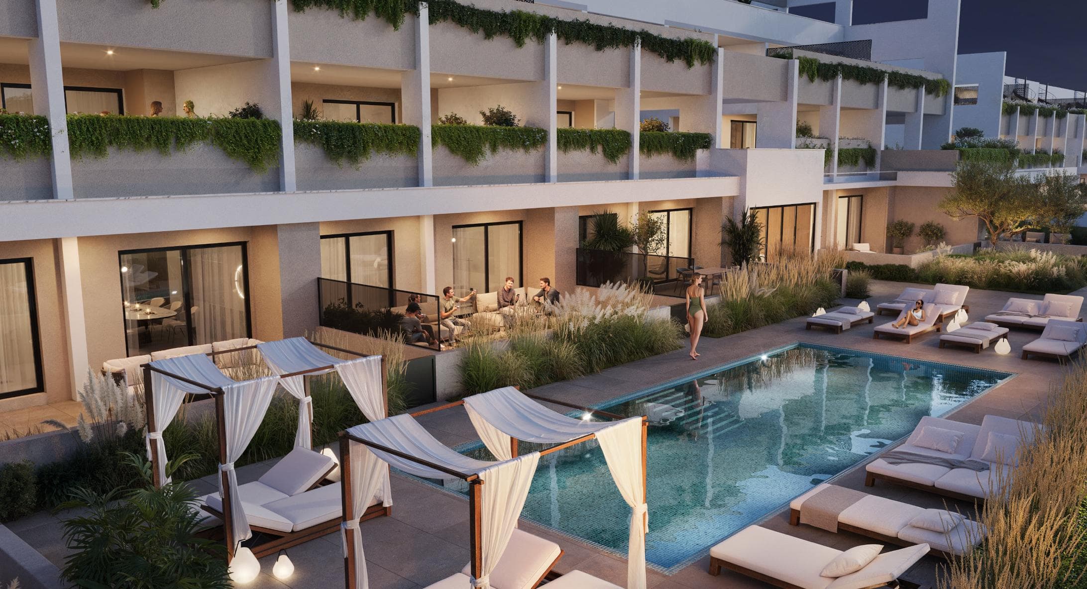 2-bedrooms apartments in Limassol, Cyprus.