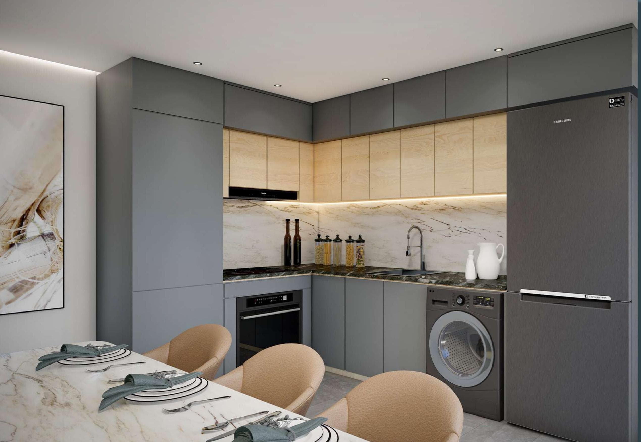 3-bedrooms apartments in Limassol, Cyprus.