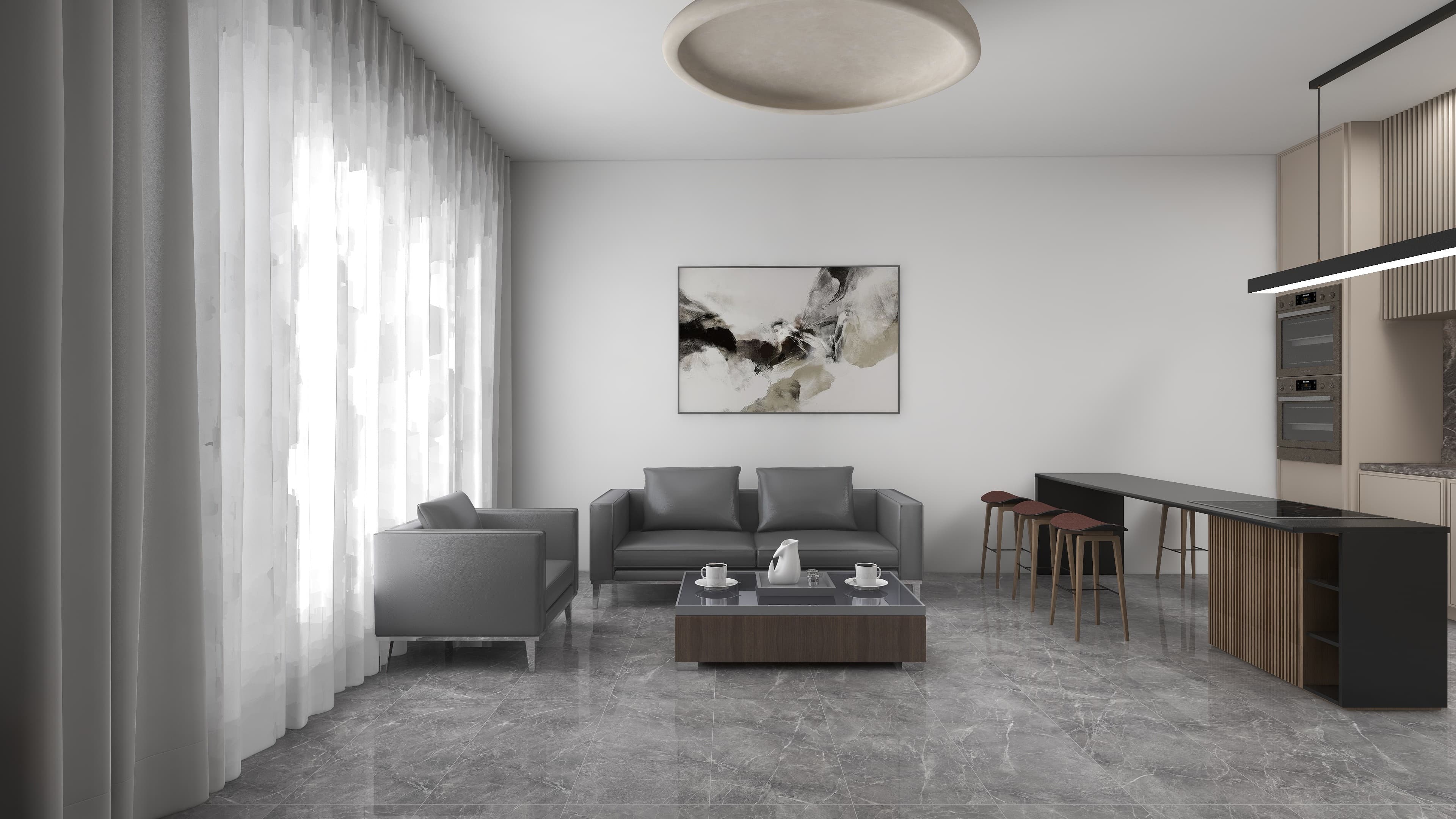 2-bedrooms apartments in Limassol, Cyprus.