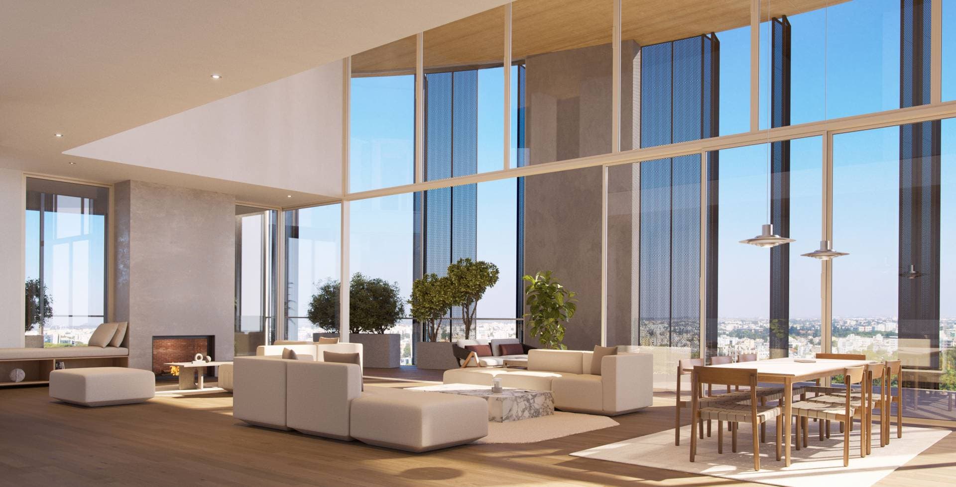 2-bedrooms apartments in Nicosia, Cyprus.