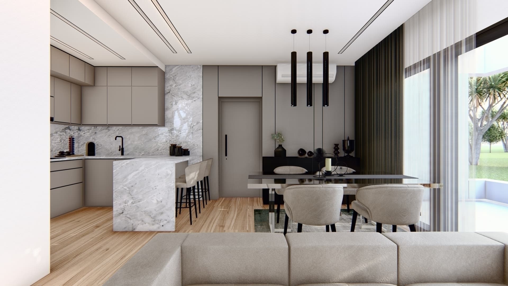 2-bedrooms apartments in Limassol, Cyprus.